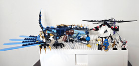 LEGO Ninjago Lightning Dragon 2521 with Jay DX Kruncha Wu Frakjaw minifigures