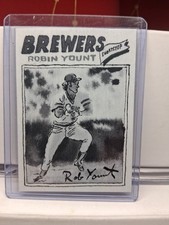 Robin Yount 52/75 Grayscale 2025 Topps Shoebox Treasures Andy Friedman #6 HOF 🔥