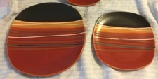 Ultramodern contemporary Home Trends Bazaar Red 16 plates :( 8 salad, 8 dinner)