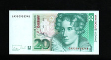 20  MARK  UNC  BANKNOTE FROM   GERMANY  1993    PICK-39