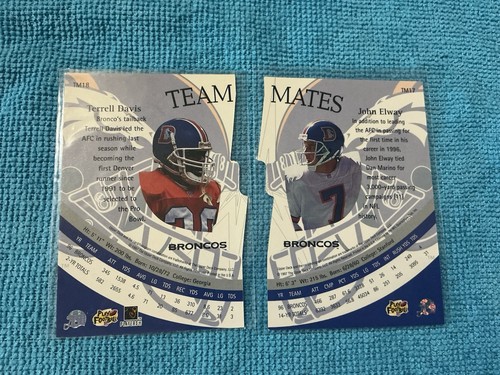 Upper Deck 1997 compagni di squadra John Elway/Terrell Davis (set di 2 carte) Broncos! - Foto 2 di 2