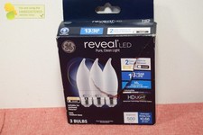 GE 3pk 60W Color Select LED Decorative Light Bulbs