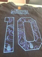 New With Tags2026 Argentina Adidas MenXL/XtraLarge Lionel Messi #10Black T-Shirt