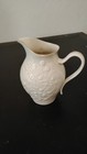Lenox Ivory Floral Embossed Porcelain Pitcher. Glossy, Made in USA — photo 3