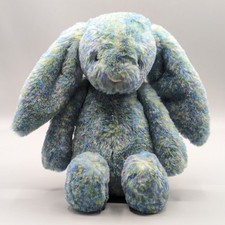 Jellycat London Bashful Luxe Azure Blue Bunny 12  Plush Ltd 25 Anniversary