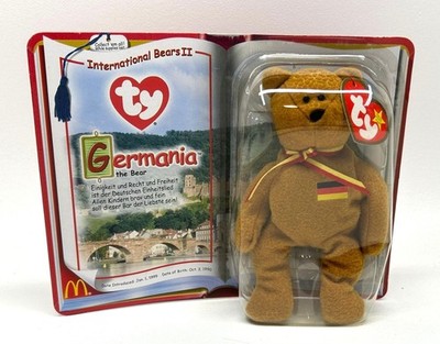 Ty Beanie Baby Germania Bear McDonalds Intl Bears II New Sealed