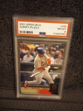 2001 ALBERT PUJOLS UPPER DECK RC #295 PSA 8 NEAR - MINT!! HOF?