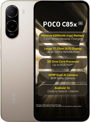 Poco C85x 5G Unlocked 128 GB 4 GB RAM Fast Shipping