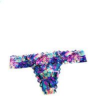 Victoria's Secret PINK Allover Lace Thong Panty Multi Palm