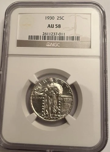 1930 Standing Liberty Quarter AU58 NGC