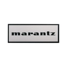 marantz Silver brushed aluminum Speaker Custom Logo Badge 106mm 4.17" X39mm 1.54