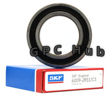 1PC SKF 6009-2RS1 C3 45X75X16 mm Rubber Seal Ball Bearing 6009 2RS C3 Fast ship