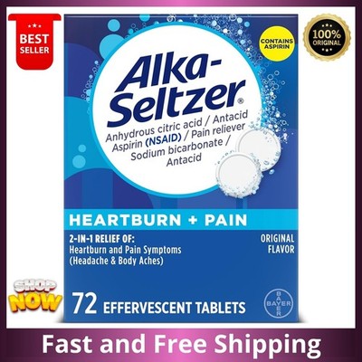 Alka Seltzer Original Flavor Effervescent Tablets 116 Count Fast Relief