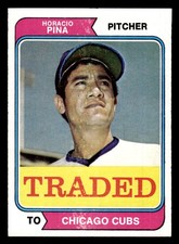1974 Topps Traded Baseball Horacio Pina #516T NM/MT Chicago Cubs