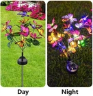 Solar Garden Lights Outdoor Sunflower Solar Lights with Butterflies