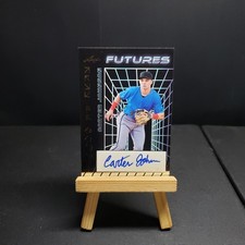 Carter Johnson Autograph 116/149 2024 Leaf Futures Multi Sport Silver Foil Auto