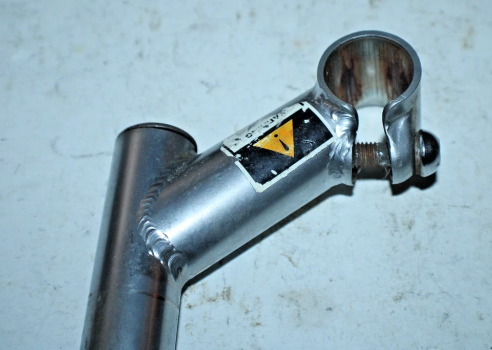 Vástago de pluma de 1" 25,4 mm 80 mm 37º elevación plata acero MTB híbrido carretera envío rápido EE. UU. Foto 2 de 4