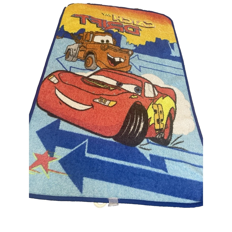Disney CARS Catch My Drift Blanket Baby Fleece Lightning Tow Mater 27.5x44 - Image 2 of 4