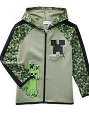 Minecraft Boys Active Zip Up Hoodie Jacket Many sizes New