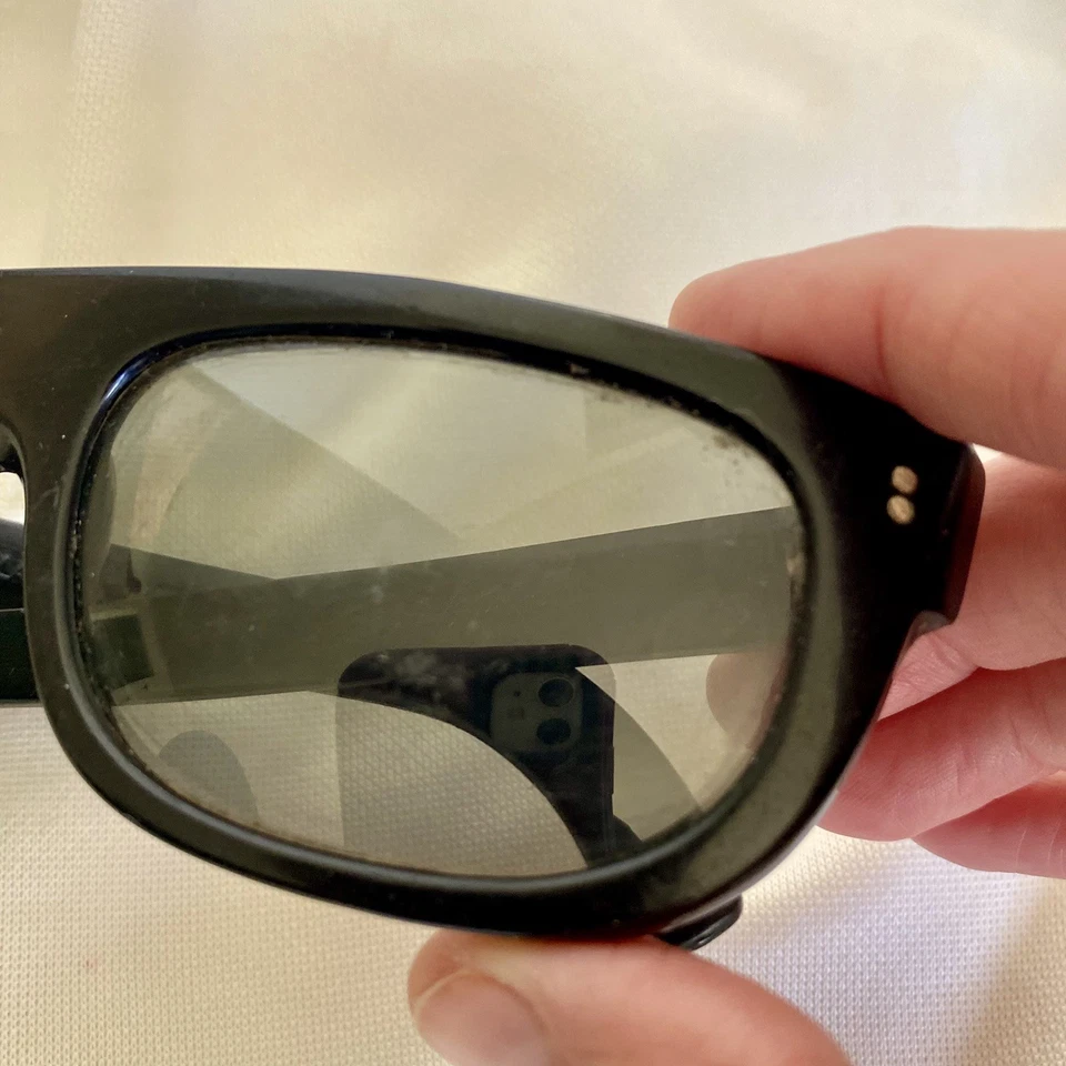 DE COLECCIÓN COOL-RAY POLAROID 145 CARI MICHELLE MARCO NEGRO LENTES GRISES GAFAS DE SOL LEER Foto 2 de 4