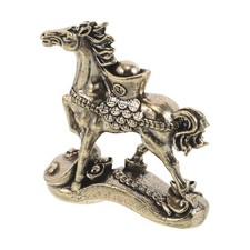 Brass Horse Statue - Feng Shui Chinese Zodiac Horse Figurine - 2026 New Year