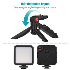 Smartphone Vlog Kit Mini LED Video Light Cardioid Microphone Extendable MUNH