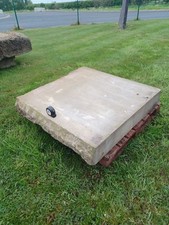 Reclaimed Huge York Stone Flag Hearth Step Bench Plinth Threshold 500Kg