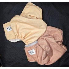 Nora's Nursery Reusable Cloth Diaper All-in-One Adjustable Snaps Peach Pink