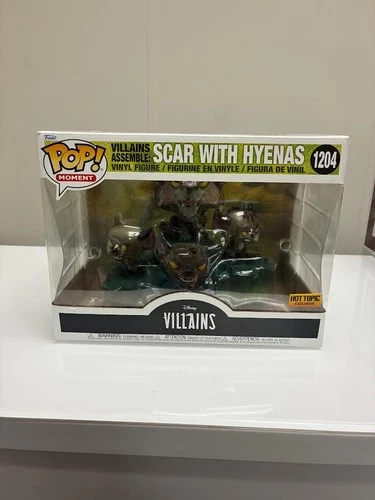 Funko POP! Disney Villains Lion King SCAR WITH HYENAS #1204 Hot Topic Exclusive