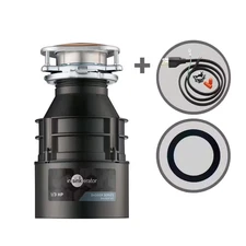 Badger 100, 1/3 HP Continuous Feed Kitchen Garbage Disposal with Power Cord and