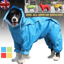Pet Dog Raincoat Waterproof Jumpsuit Clothes Dog Warm Coat Pet Jacket UK