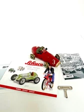 SCHUCO 1070 Grand Prix Racer Wind Up Toy Red Race Car Germany with Key