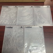 Cuttlebug Embossing Folders Lot Mickey Mouse Misc Of 5