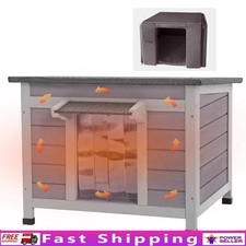 Insulated Outdoor Cat House Large Waterproof Thermal Shelter Stray Cats New