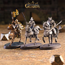 Heavy Cavalry | Dungeons and Dragons D&D 28-32mm Tabletop Horse Rider Miniatures