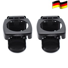 2stk Auto Getränkehalter Faltbare Becherhalter Getränk Holder Universal Schwarz