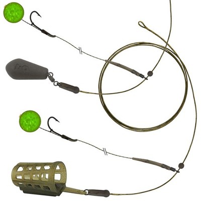 HELICOPTER Blow Back Rig Montage Life-ORANGE Heli Distance Lead Blei Cage Feeder