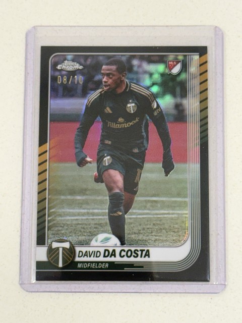 2025 Topps Chrome MLS David Da Costa Portland Timbers Black 8/10 Color Match