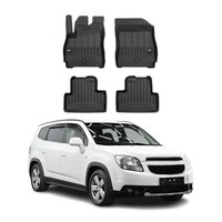 Omac Gummi FußMatten FüR Chevrolet Orlando 2010-2018 Premium Gummi Schwarz 4Tlg