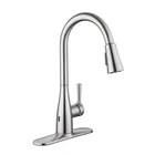 Glacier Bay Sadira Touchless Pull-Down Sprayer Kitchen Faucet Polished Chrome