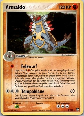 Armaldo Holo Selten EX Power Keepers 3