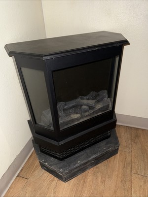 3-Sided Electric Fireplace Heater with Realistic Flame Effect