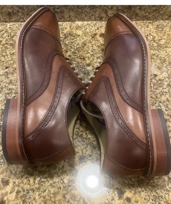 Giorgio Brutini Brown Tan Cap Toe Oxford Dress Shoes Mens  display picture 3