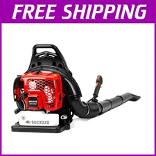 63CC Gas Backpack Leaf Blower - Powerful 665 CFM, 205 MPH