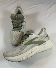 Brooks Glycerin 22 Mens 9.5 D Coconut Tea Yellow Casual Run Walk Lace Green Shoe