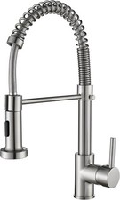 Brushed Nickel Kitchen Sink Tap 360° Swivel Mixer with Pull Down Dual Spray Head
