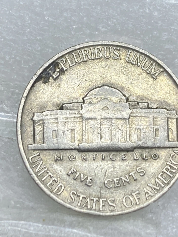 1939 VF Condition Jefferson Nickel. Die Crack And Die Break On Reverse. - Image 4 of 4