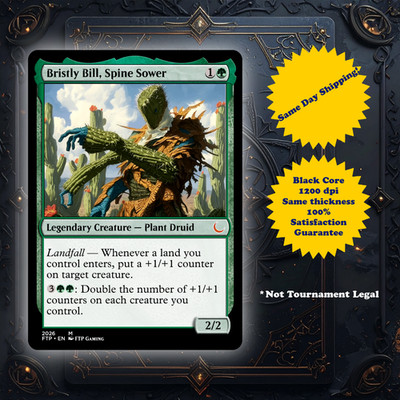 Bristly Bill Spine Sower - High Quality Custom Art Playtest card for MTG - EDH