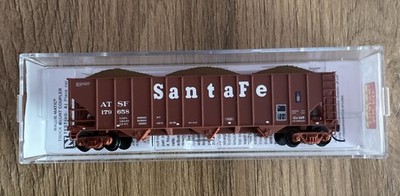Spur N Micro Trains Line  108 00 123 Atchison Topeka & Santa Fe OVP Top Zustand 
