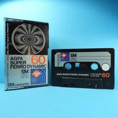   1x AGFA Super Ferro Dynamic 60 * Type 1 * Cassette Kassette кассета * 1975